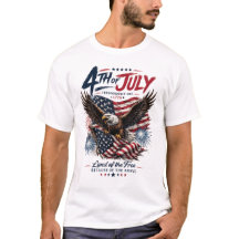 Titel: 4. Juli Weißkopfseeadler Patriotisches T-Sh