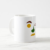 Titel Abstraktes Gesicht: Tropisch Kaffeetasse (Vorderseite Links)