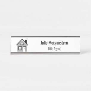 Titel Agent Schreibtischnamensplakette