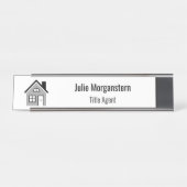 Titel Agent Schreibtischnamensplakette (Vorderseite )