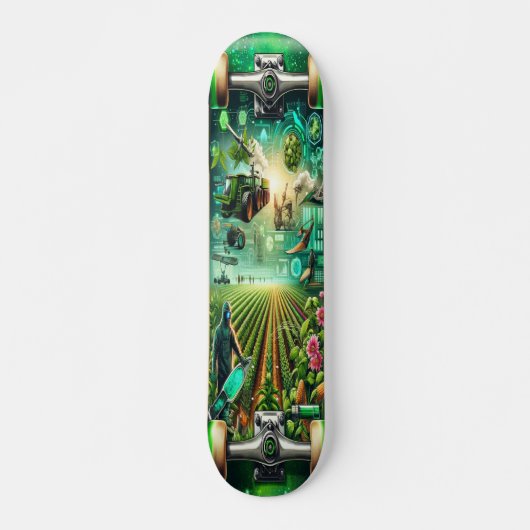 Titel: "Agritech Fields Deck" Skateboard (Vorne)