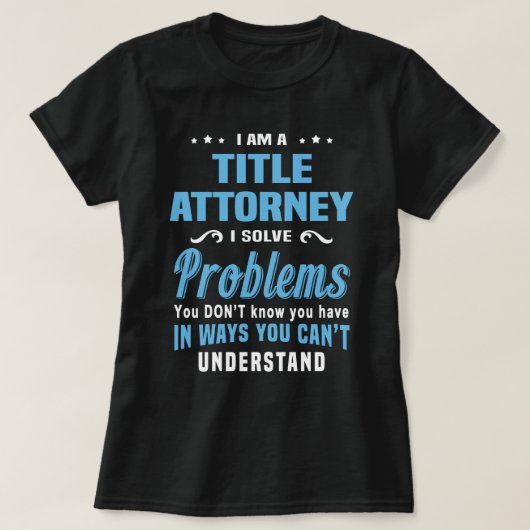 Titel Anwalt T-Shirt (Design vorne)