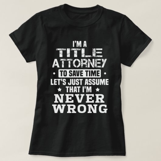 Titel Anwalt T-Shirt (Design vorne)
