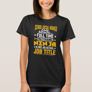 Titel "Arbeitsplatz" der Sozialarbeiter T-Shirt