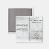Titel auf der Seite "Herkunft der Arten" Magnet (Vorderseite/Rückseite)