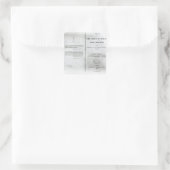Titel auf der Seite "Herkunft der Arten" Quadratischer Aufkleber (Tasche)