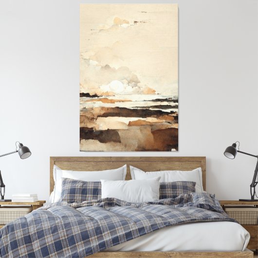 Titel "Autumns Islands". Meditative Landschaft Leinwanddruck (Insitu (Schlafzimmer))