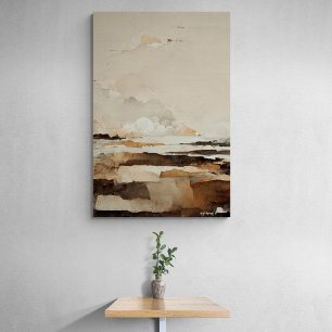 Titel "Autumns Islands". Meditative Landschaft Leinwanddruck