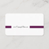 Titel Bar (Pfalz Lila) Visitenkarte (Rückseite)