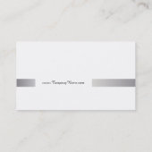 Titel Bar (Sterling Silver) Visitenkarte (Rückseite)