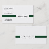 Titel Bar (Tiefgrün) Visitenkarte (Vorne/Hinten)