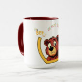 Titel Bee oder nicht Bee Bär - Shakespeare Humor Tasse (Vorderseite Links)