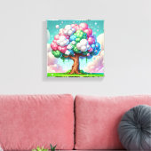 Titel: Bewölkender Baum der Laune Leinwanddruck (Insitu (Wohnzimmer))
