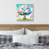 Titel: Bewölkender Baum der Laune Leinwanddruck (Insitu (Schlafzimmer))