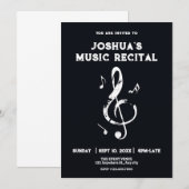 Titel "Black Music" Einladung (Vorne/Hinten)