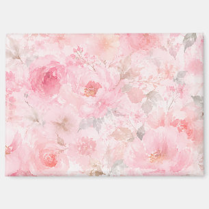 Titel  Blush Bloom Wasserfarbe Floral Magnet