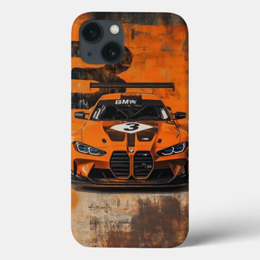 Titel: BMW M4 GT3: Orange Racing Beast Art Case (Rückseite)