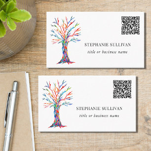 Titel Business Name QR Code Business Card Visitenkarte