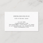 Titel Business Name QR Code Business Card Visitenkarte (Rückseite)