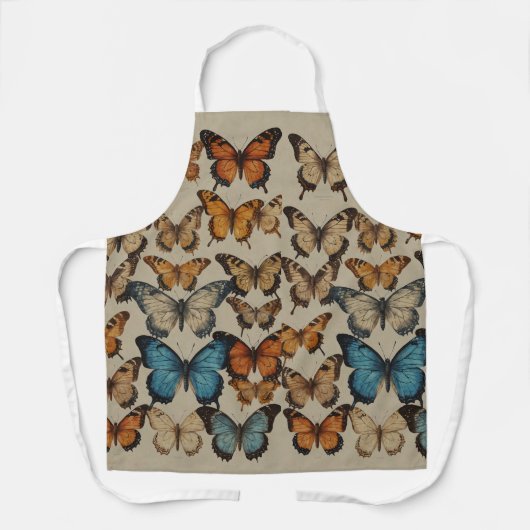 Titel: "Butterfly Dreams: Eleganter Afron-Designer Schürze (Vorderseite)