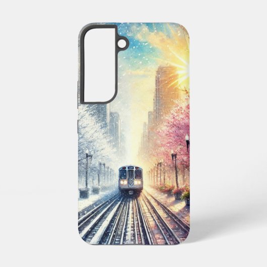 Titel: Chicago Seasons Phone Case Samsung Galaxy Hülle (Rückseite)