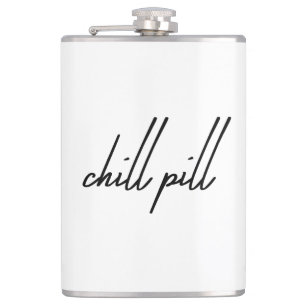 Titel: "Chill Pill - Drink, Relax, Repeat Flask" Flachmann