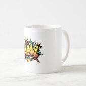 Titel: "Comic Book Burst: AAAL! Pop Art Kaffeetasse (VorderseiteRechts)