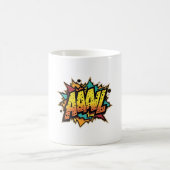 Titel: "Comic Book Burst: AAAL! Pop Art Kaffeetasse (Mittel)