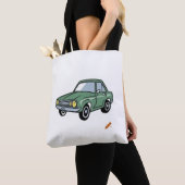 Titel: "Comic Style Car: Lebhaftes und dynamisches Tasche (Von Nahem)