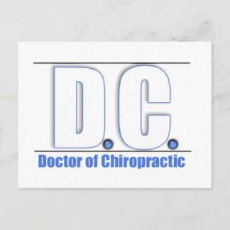 TITEL DC - ARZT CHIROPRAKTISCHER ARZNEIMITTEL POSTKARTE