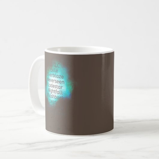 Titel der Buchreihe "verlorene Städte" Kaffeetasse (Vorderseite Links)
