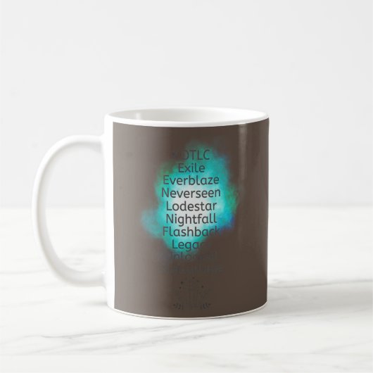 Titel der Buchreihe "verlorene Städte" Kaffeetasse (Links)