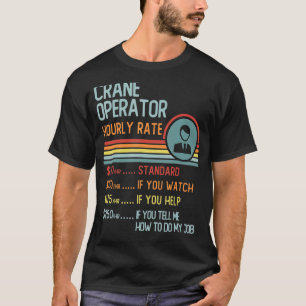 Titel des Auftrags des Kranbetreibers für den Stun T-Shirt