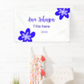 Titel des Doodle-Namens "Blaue Blume" Jahr 20XX Banner (Insitu)