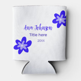 Titel des Doodle-Namens "Blaue Blume" Jahr 20XX Dosenkühler