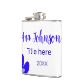 Titel des Doodle-Namens "Blaue Blume" Jahr 20XX Flachmann (Links)