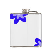 Titel des Doodle-Namens "Blaue Blume" Jahr 20XX Flachmann (Rückseite)