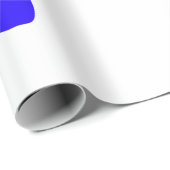 Titel des Doodle-Namens "Blaue Blume" Jahr 20XX Geschenkpapier (Rolleneckpunkt)