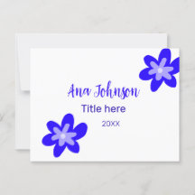 Titel des Doodle-Namens "Blaue Blume" Jahr 20XX