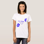 Titel des Doodle-Namens "Blaue Blume" Jahr 20XX T-Shirt (Vorne ganz)