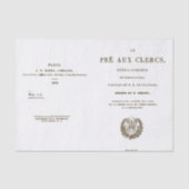 Titel des französischen Opernprogramms Seidenpapier (Vorderseite)