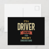Titel des Führerscheins Männer Frauengeschenk Postkarte (Vorne/Hinten)