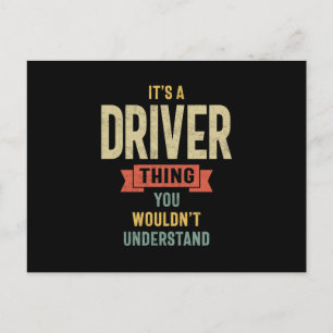Titel des Führerscheins Männer Frauengeschenk Postkarte