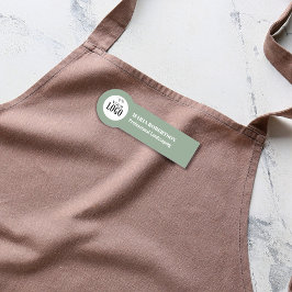 Titel des Grüne Logos für Mitarbeiter Namensschild