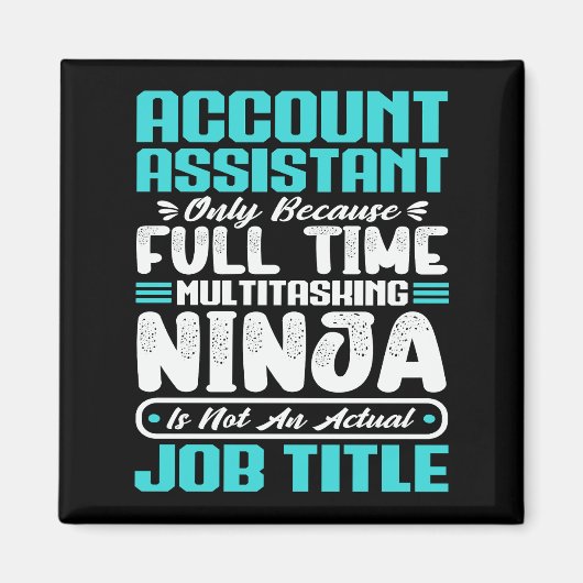 Titel des Kontoassistenten Berufliche Kompetenzen Magnet (Vorne)