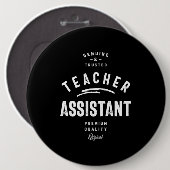 Titel des Lehrerassistenten Button (Vorne & Hinten)