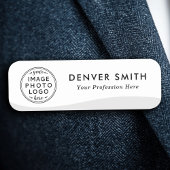 Titel des Logos hellgrau-weiß, modern Namensschild