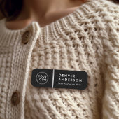 Titel des Logos Klassische schwarz-silbergraue Tre Namensschild