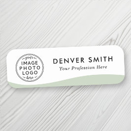 Titel des Logos Leuchtmittel Grün/Weiß Namensschild