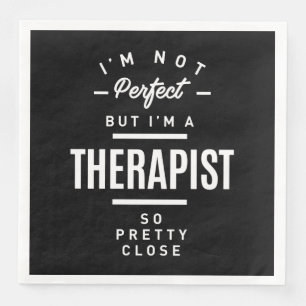 Titel des therapeutischen Arbeitsberufs Serviette